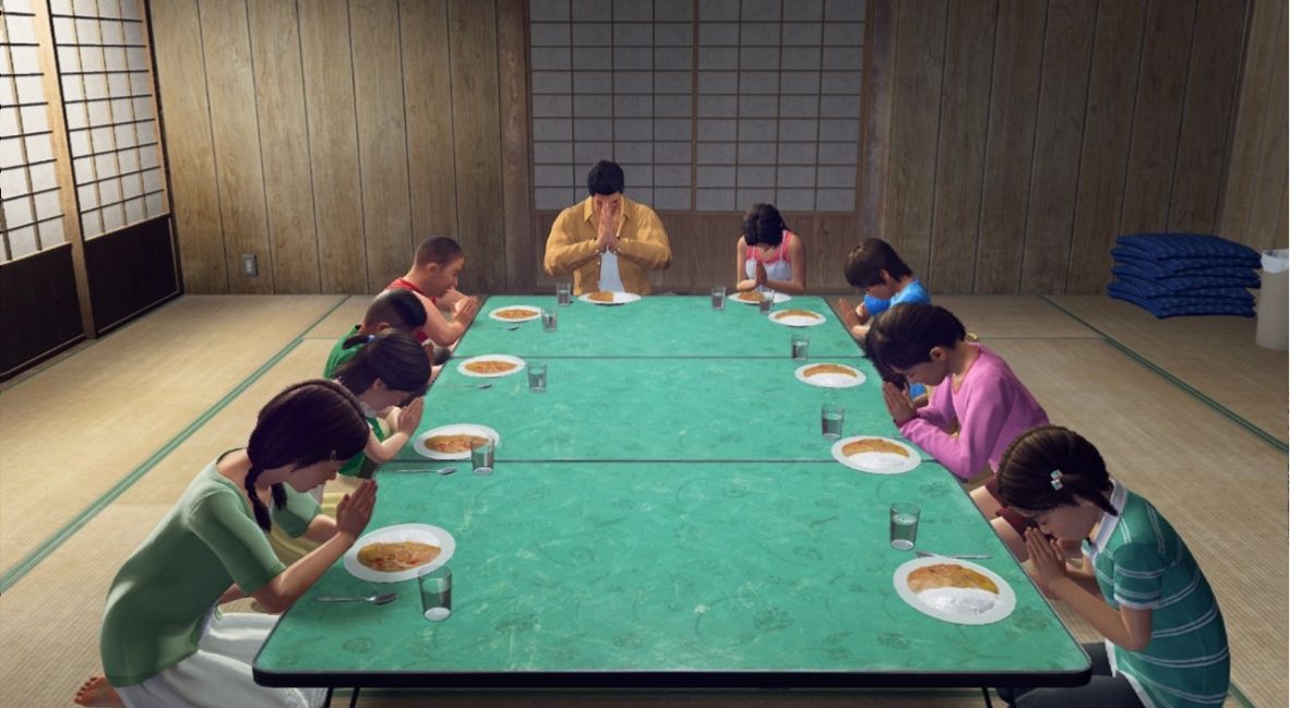 The Kids at Morning Glory Orphanage in Yakuza Kiwami 3