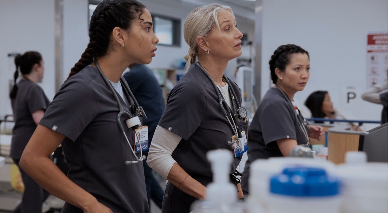 Emma, Dana, and Princess in The Pitt Season 2 Episode 6