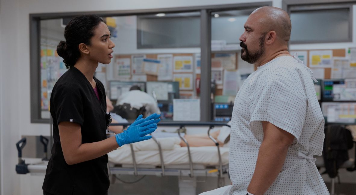 RECAP: 'The Pitt' Season 2 Episode 7 — "1:00 P.M." 2 Mohan and Orlando