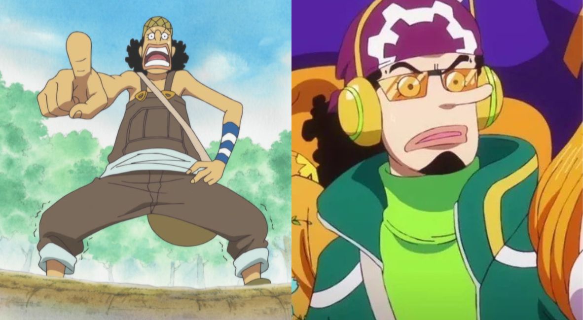 One Piece's Usopp pre and post timeskip