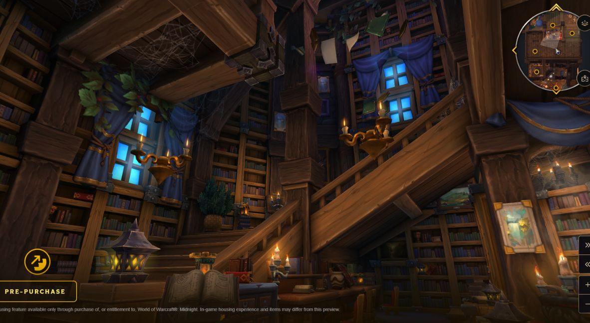 Another interior design of a house in World of Warcraft