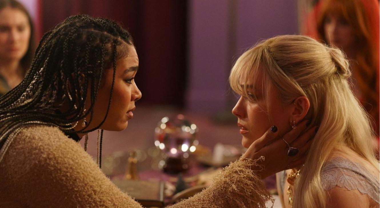 Alexandra Shipp and Victoria Pedretti in Forbidden Fruits