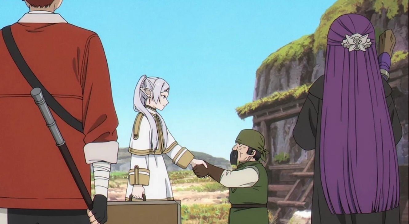 Frieren and Himmel in Frieren Season 2 Episode 10