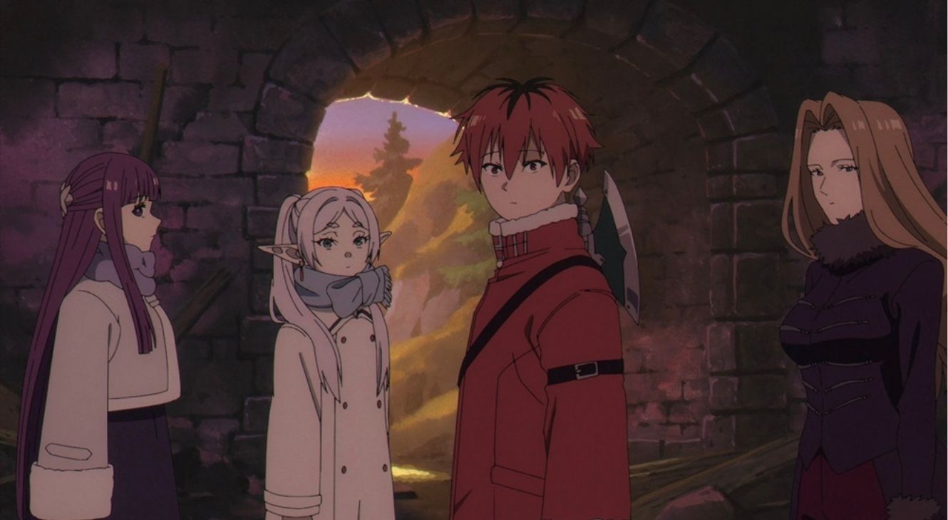 Fern, Frieren, Stark and Methode in Frieren Season 2 Episode 7