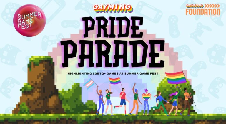 Summer Game Fest Officially Adds Gayming Pride Parade Stream Celebrating LGBTQ+ Games Gayming Pride Parade promo image from the Gayming Foundation