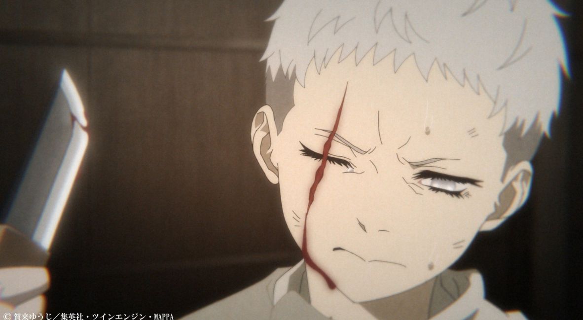 Shion as a child in a flashback 