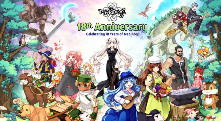 MMORPG Mabinogi Celebrates its 18th Anniversary Mabinogi 18th Anniversary Celebration key art