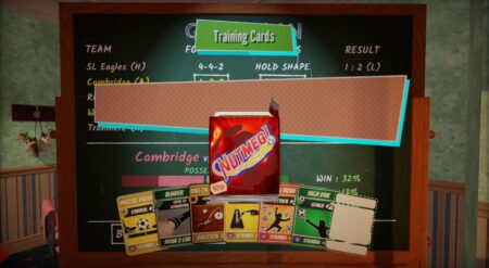 ‘NUTMEG!’ Successfully Combines Deckbuilding And Soccer An image from the demo of the game NUTMEG! on Steam