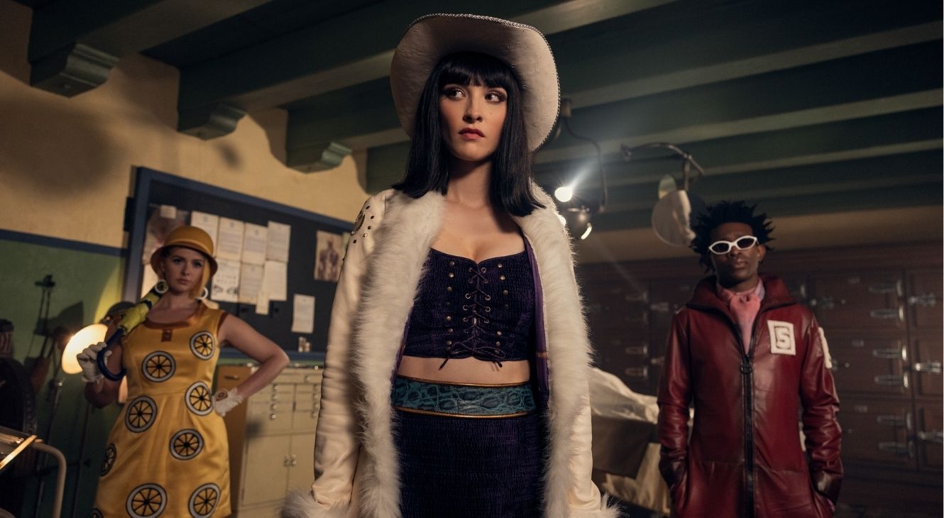 Jazzara Jaslyn, Lera Abova, and Camrus Johnson in One Piece Season 2