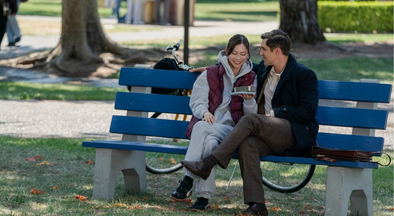 REVIEW: 'Rooster' Episode 1 — "Release The Brown Fat" 3 Lauren Tsai and Phil Dunster in Rooster Episode 1