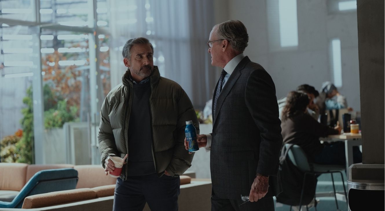 Steve Carell and John C. McGinley in Rooster Episode 2
