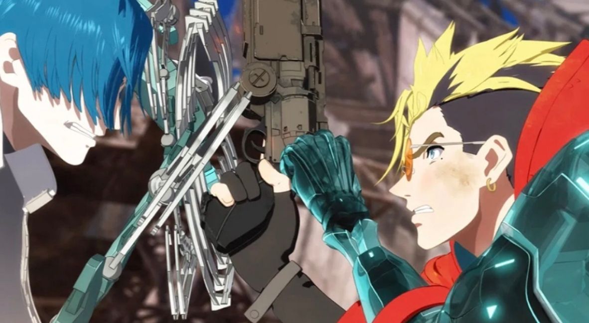 Legato and Vash in TRIGUN STARGAZE Episode 10