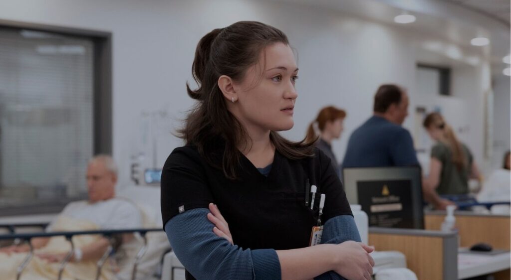 Santos in The Pitt Season 2 Episode 9