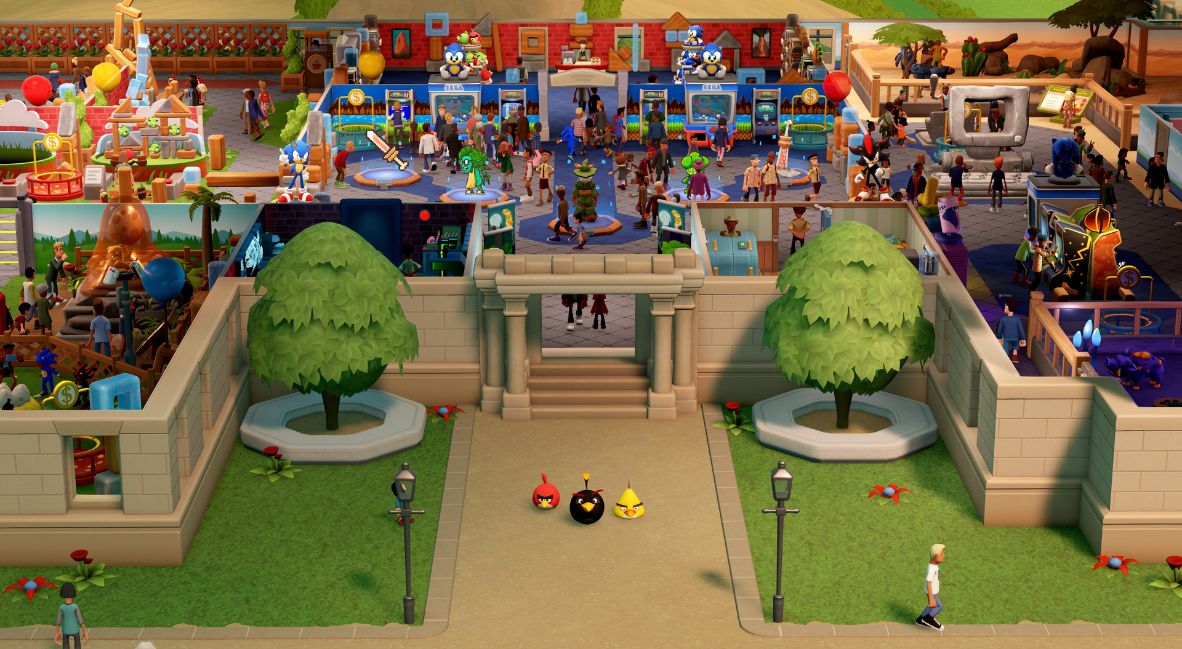 Two Point Museum Angry Birds Update promo image from Two Point Studios