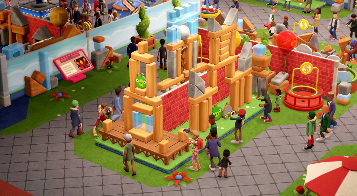 Two Point Museum Angry Birds Update promo image from Two Point Studios