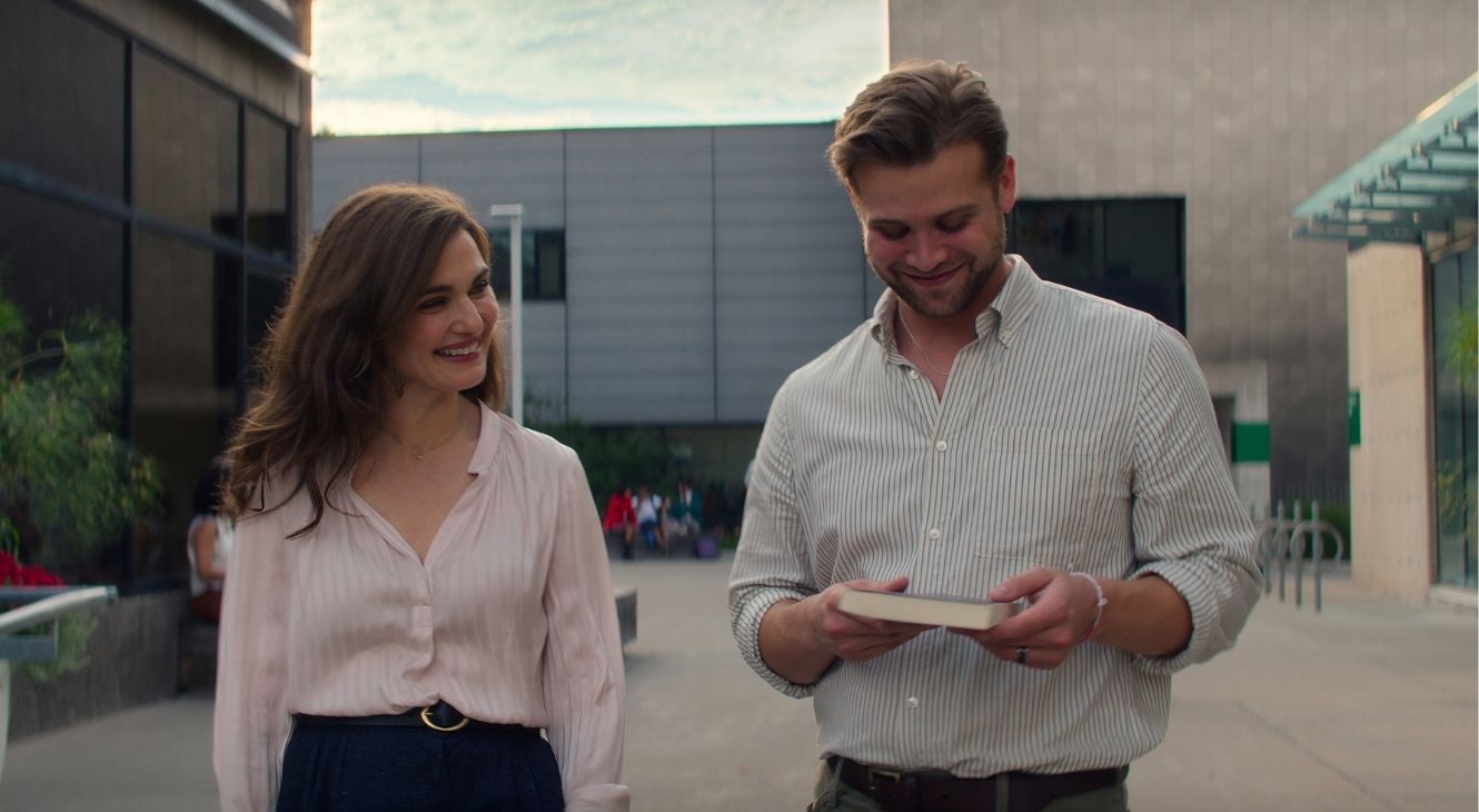 Rachel Weisz and Leo Woodall in Vladimir (2026)