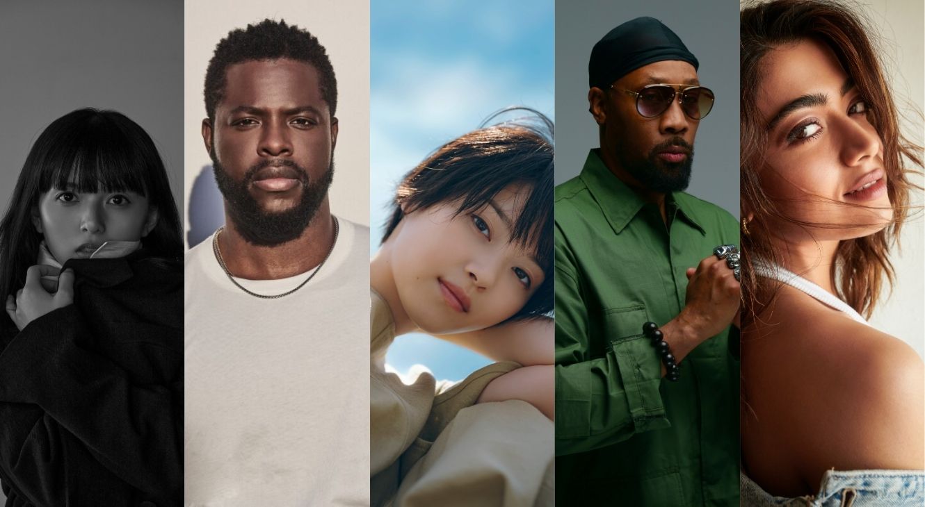 Featured from L to R: Asako Saito, Winston Duke, Nanase Nihsino, RZA, and Rashmika Mandanna are presenters for 2026 Crunchyroll Anime Awards