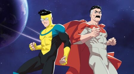 Steven Yeun and J.K. Simmons voicing in Invincible Season 4
