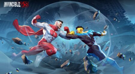 Omni Man and Invincible in the game Invincible VS