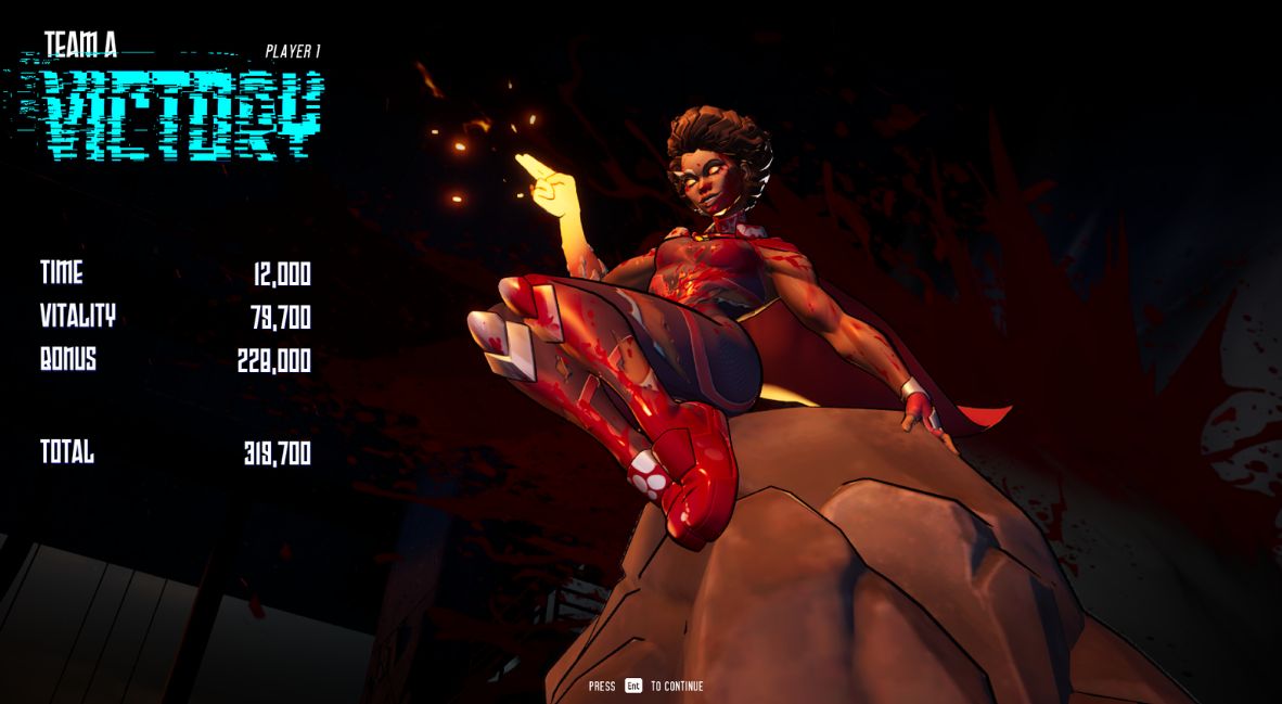 REVIEW: 'Invincible VS' Is As Unforgiving As It Is Brutal 5 Ella Mental's win screen in Invincible VS