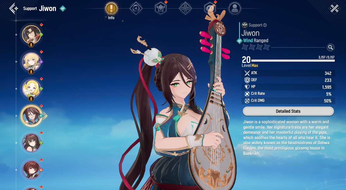 The character Jiwon
