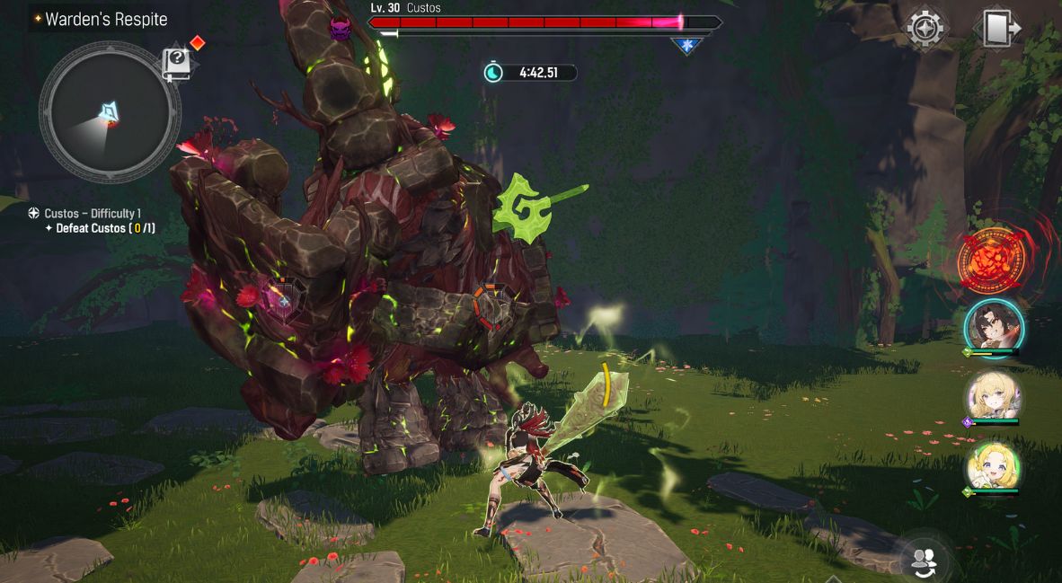 Combat within the Mongil Star Dive world