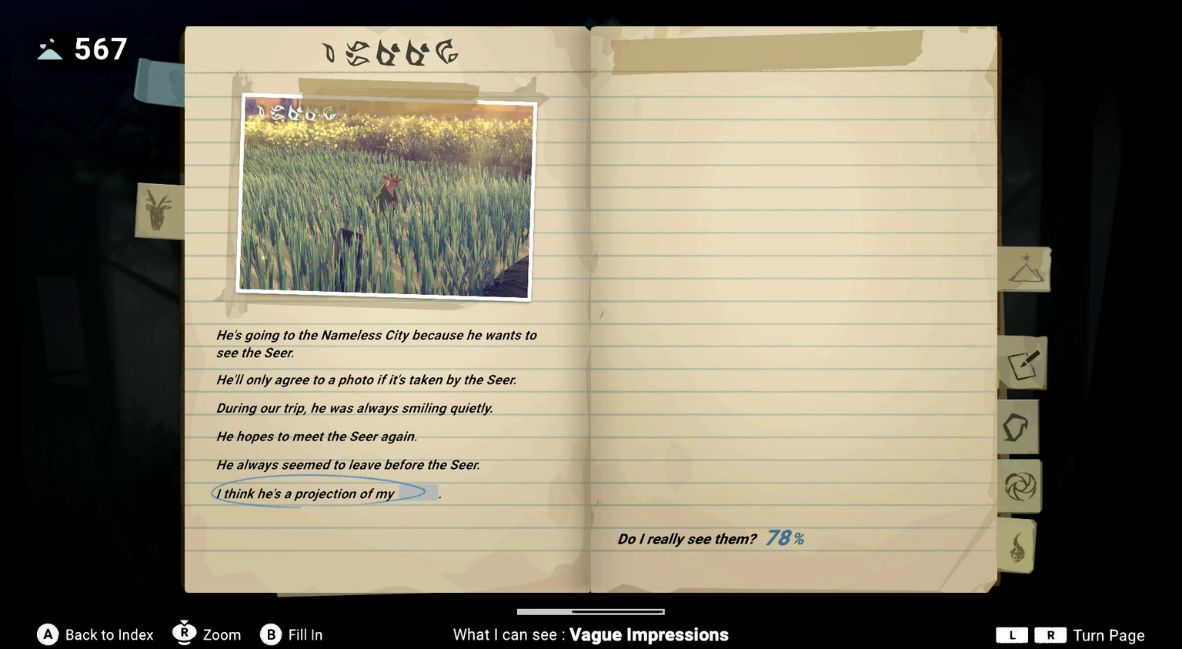 A journal used in Opus Prism Peak