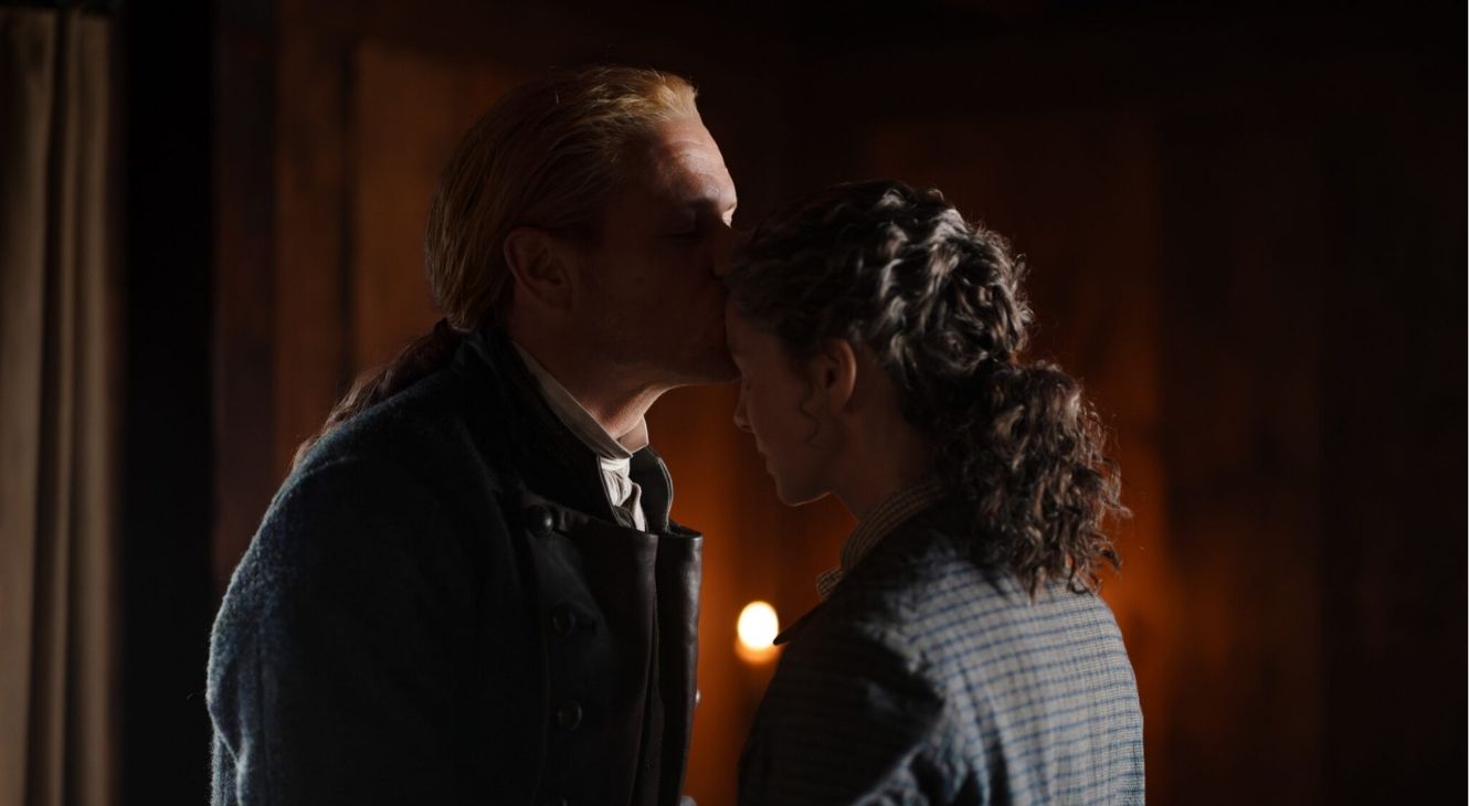 Sam Heughan and Caitríona Balfe in Outlander Season 8 Episode 5