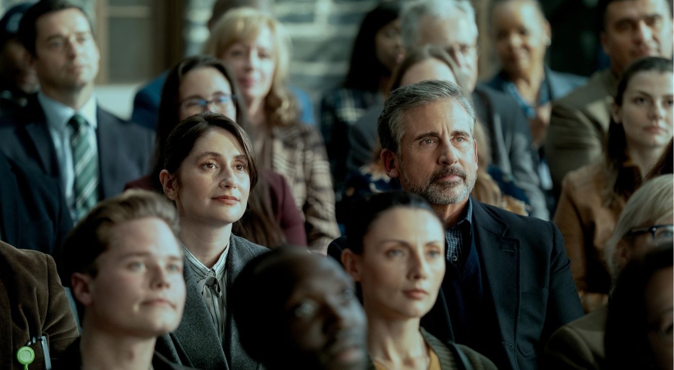 Charly Clive and Steve Carell in Rooster Episode 5