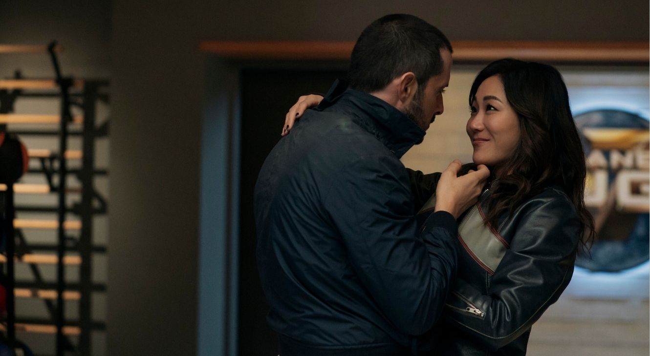 Tomer Capone and Karen Fukuhara in The Boys Season 5 Episode 3