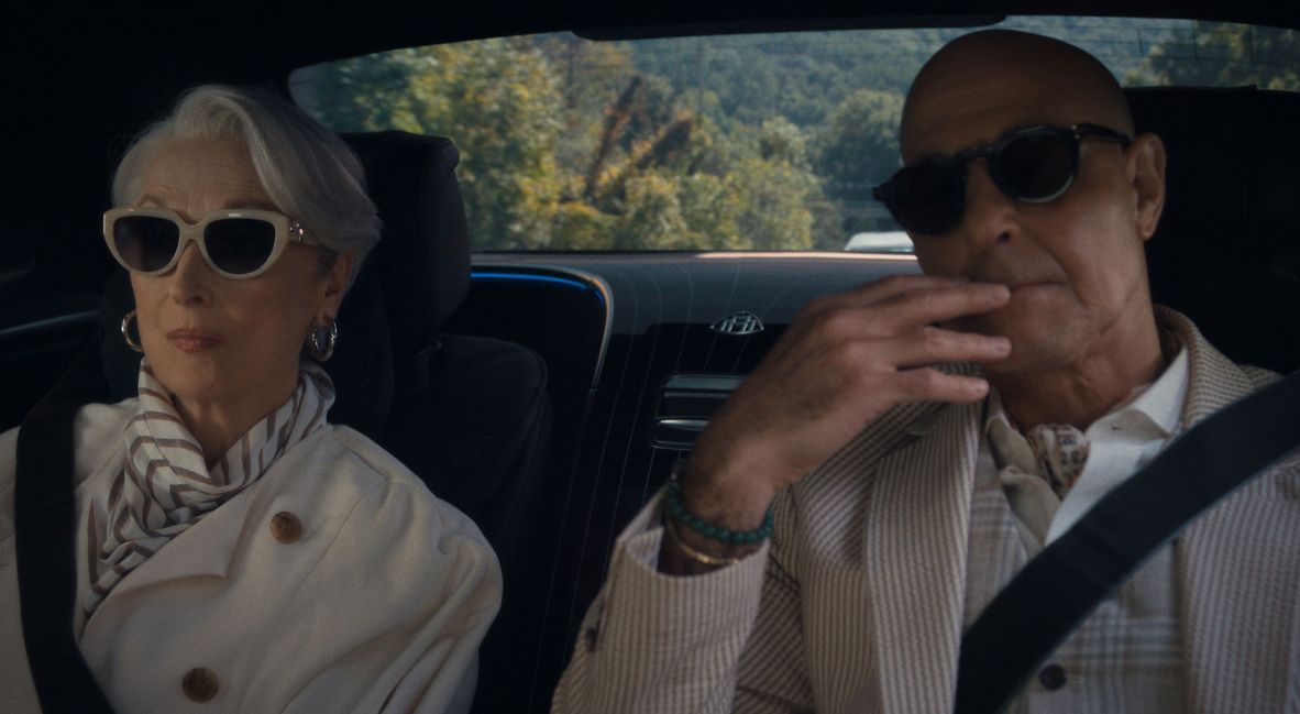 Miranda and Nigel traveling 