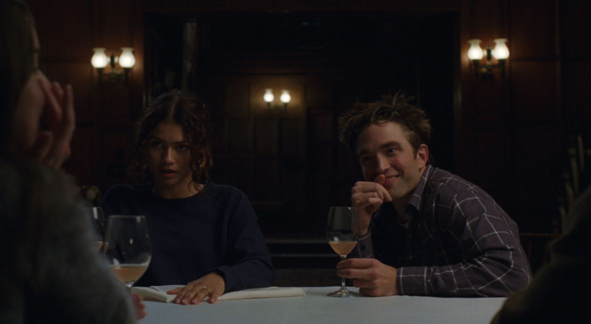 Emma and Charlie at a menu tasting