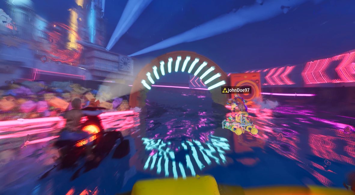 Characters racing 