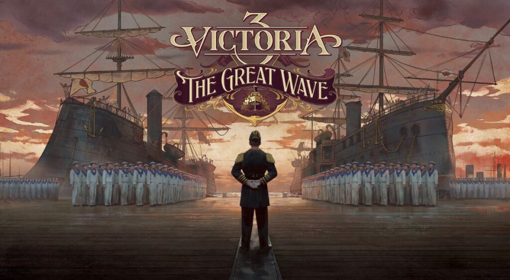 Victoria 3 The Great Wave keyart from Paradox Interactive