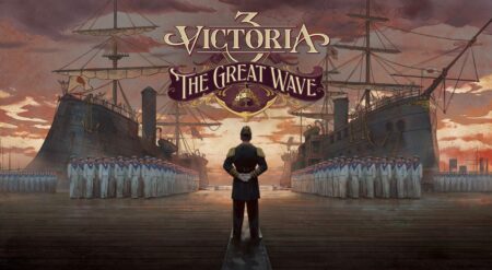 Victoria 3’s New DLC Focuses On Naval Strength And Brings Players To Edo Japan Victoria 3 The Great Wave keyart from Paradox Interactive