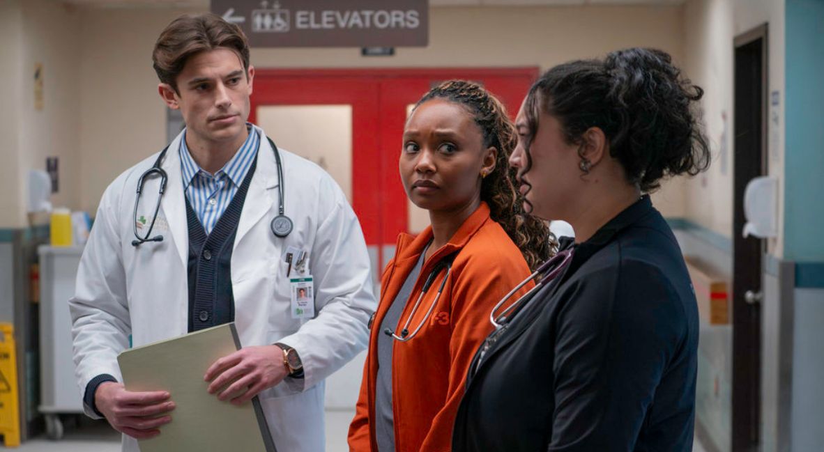 RECAP: 'Brilliant Minds' Season 2 Episode 15 — "The Missing Person" 4 Charlie, Ericka, and Dana stand together in a hospital hallway