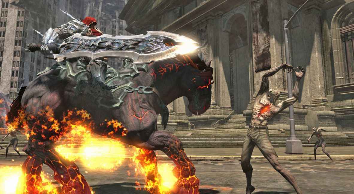 War riding his horse in Darksiders Warmastered Edition