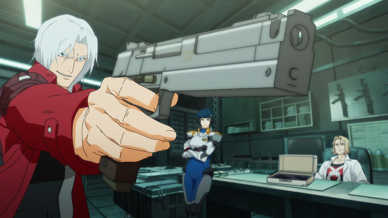 Dante, Lady, and Nell Goldstein in Devil May Cry Season 2