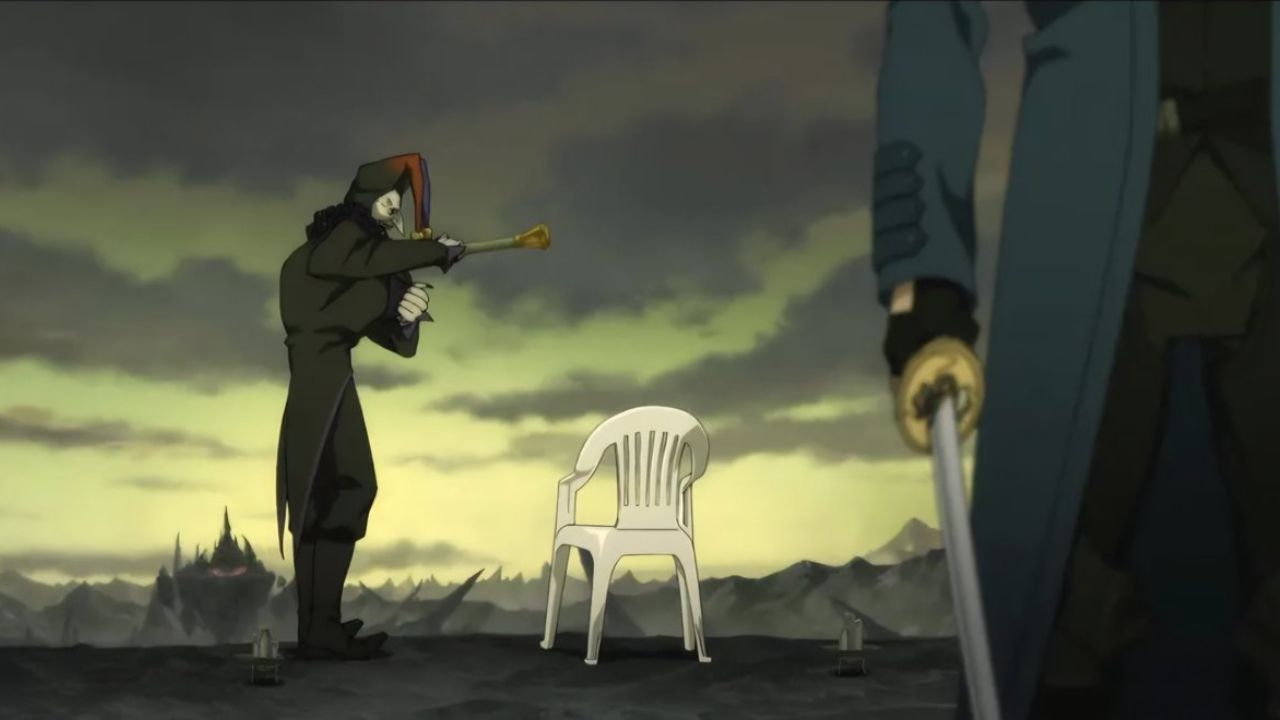 Jester and the white chair from Devil May Cry Season 2
