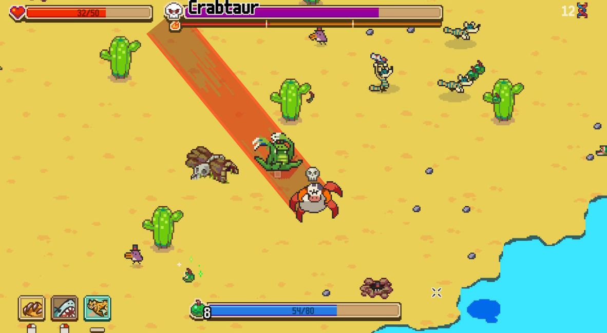 Boss fight in Everything is Crab