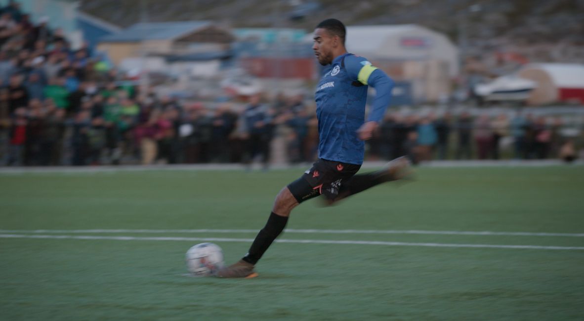 A player on the field 