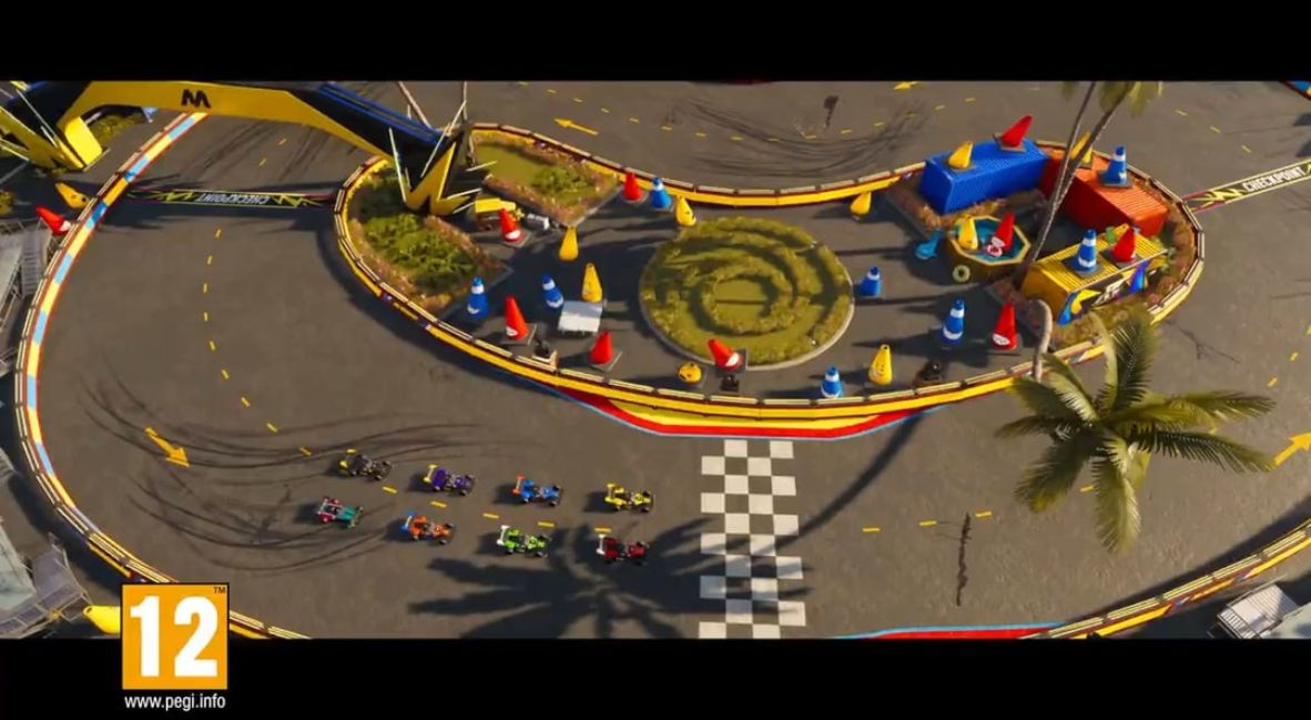 A top down view of a map in The Crew Motorfest Season 9 RC car update