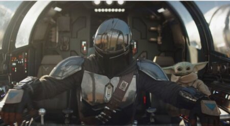 The Mandalorian and Grogu still from Disney