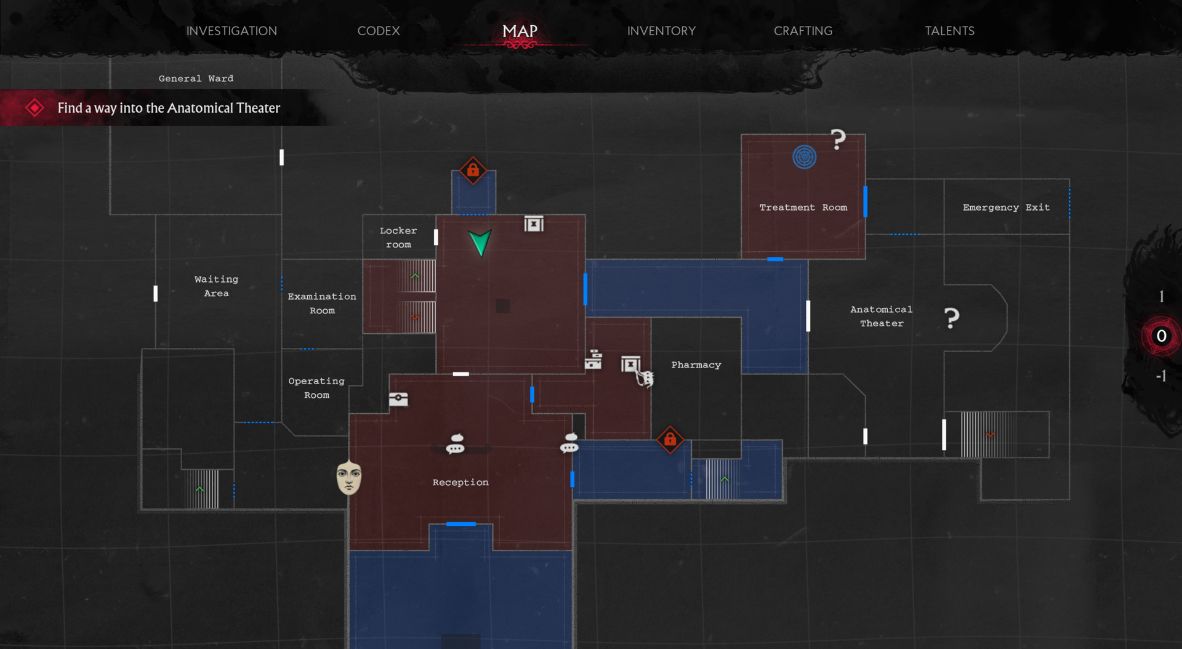 The map in The Sinking City 2 