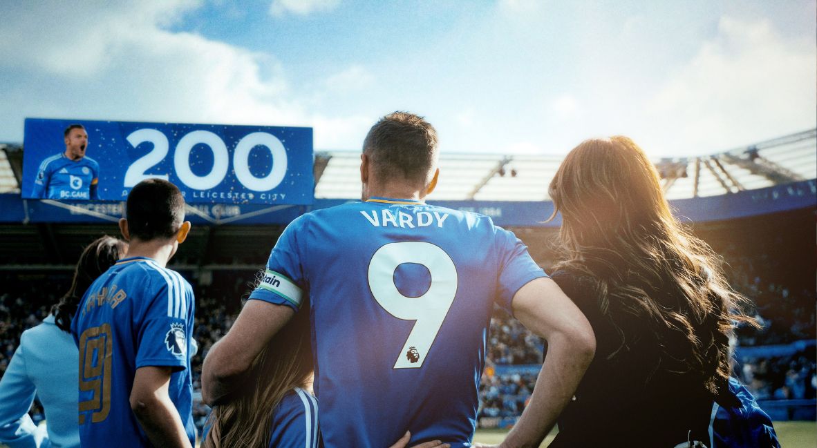 The back of Jamie Vardy's jersey 