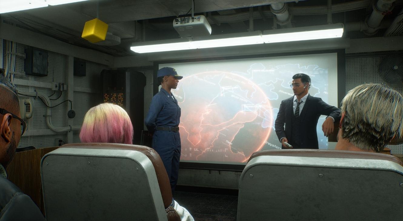 Mission briefing in Ace Combat 8