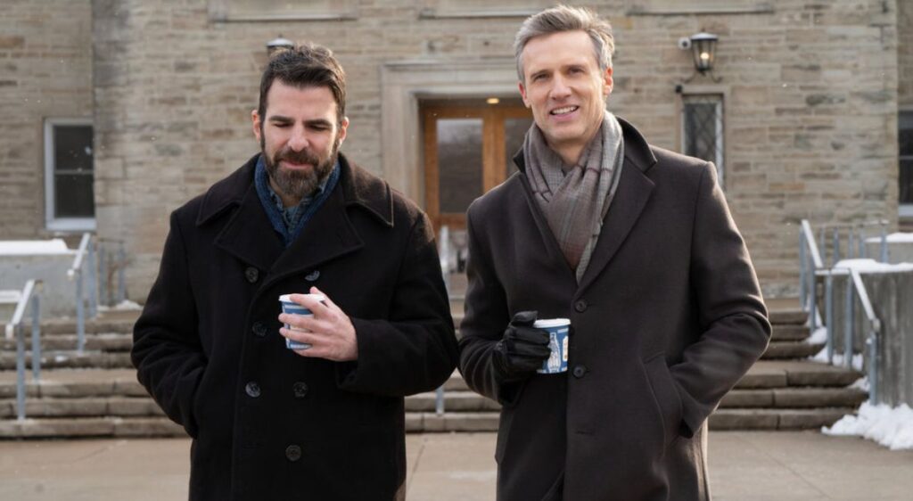 Wolf and Josh in Brilliant Minds Season 2 Episode 17