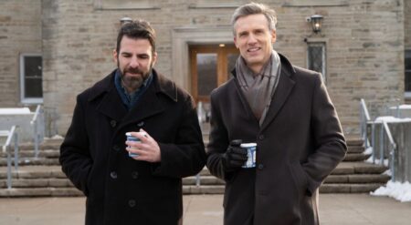 Wolf and Josh in Brilliant Minds Season 2 Episode 17