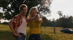 Kyle Gallner and Samara Weaving in Carolina Caroline