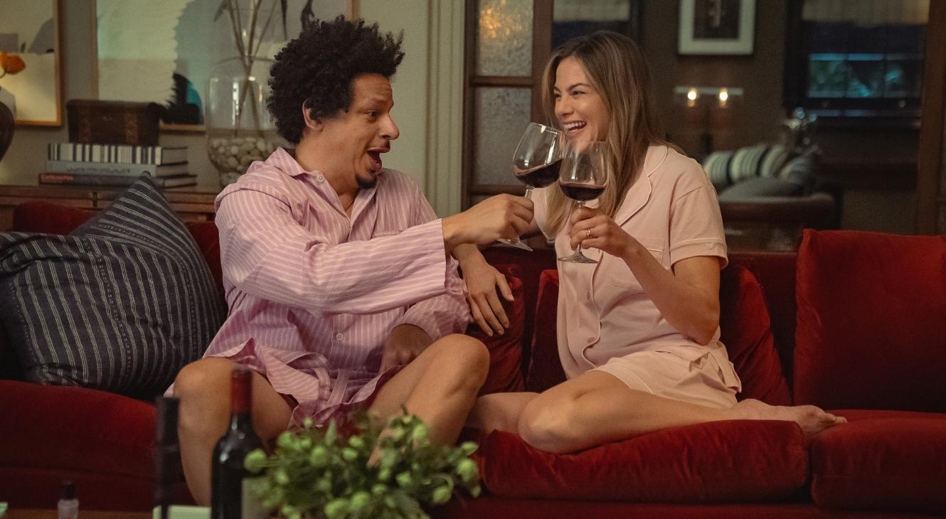 Eric Andre and Michelle Monaghan in Little Brother